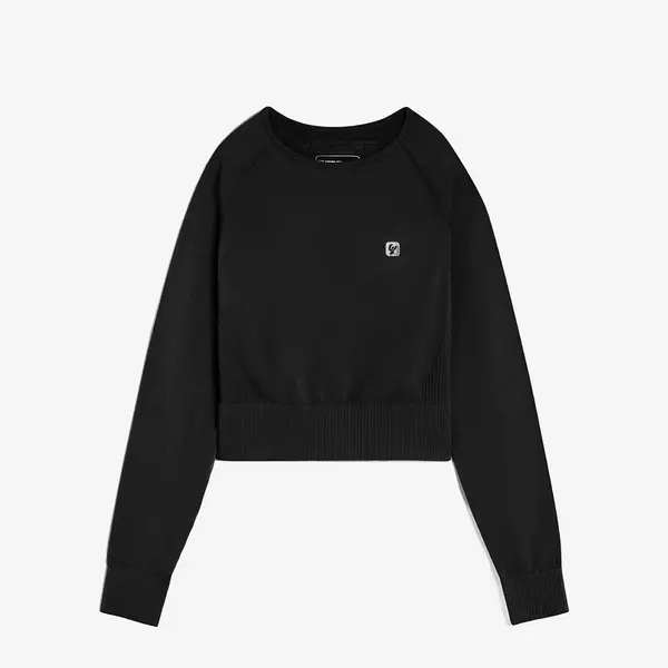 Freddy Seamless cropped top with long sleeves, Μέγεθος: XS