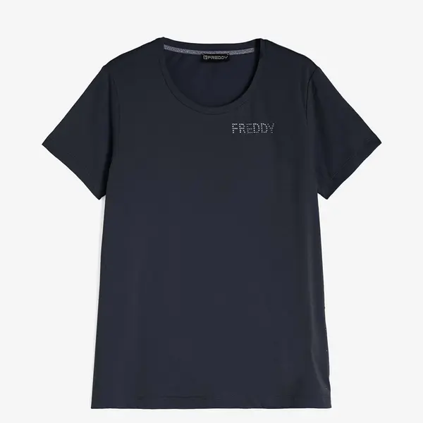 Freddy Jersey t-shirt with metallic studs at the sides, Size: XS