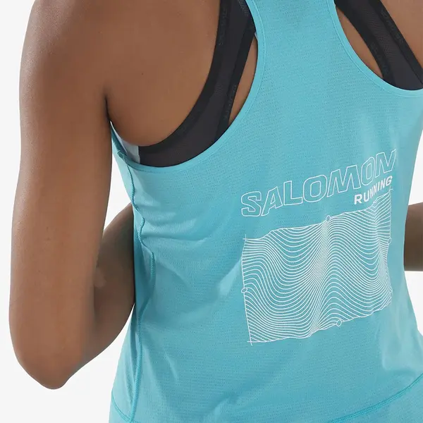 Salomon Cross Run Gfx Γυναικείο Αμάνικο, Μέγεθος: L, 3 image