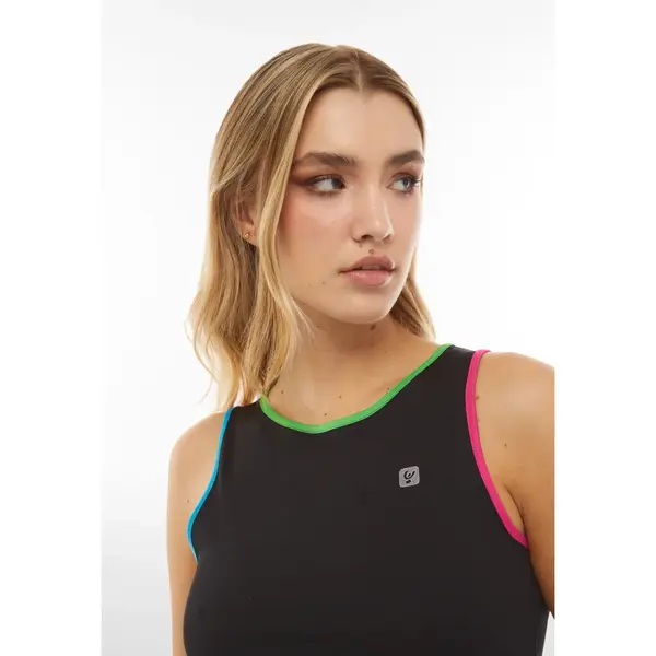 Freddy Medium-support athletic top with colourful trim, Μέγεθος: XS, 4 image