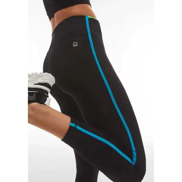 Freddy High-waist ankle-length leggings with colourful trim, Μέγεθος: XS, 2 image
