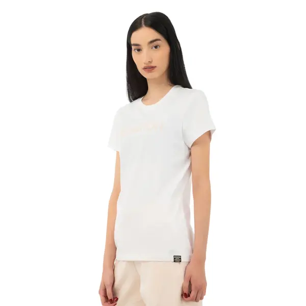 Benation Crew Neck Women's T-Shirt, Size: S, 3 image