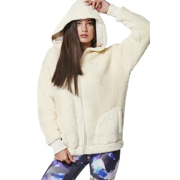 Body Action Oversized Full-Zip Sherpa Γυναικείο Μπουφάν, Μέγεθος: XS