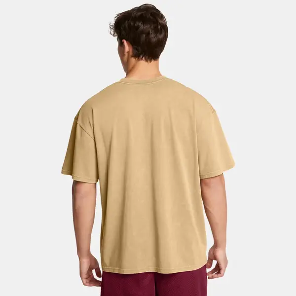 Under Armour Heavyweight Oversized Logo Wash Ανδρικό Κοντομάνικο, Μέγεθος: S, 3 image