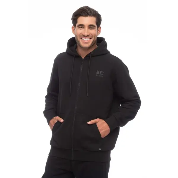 Benation Logo Full Zip Men's Jacket, Size: M, 2 image