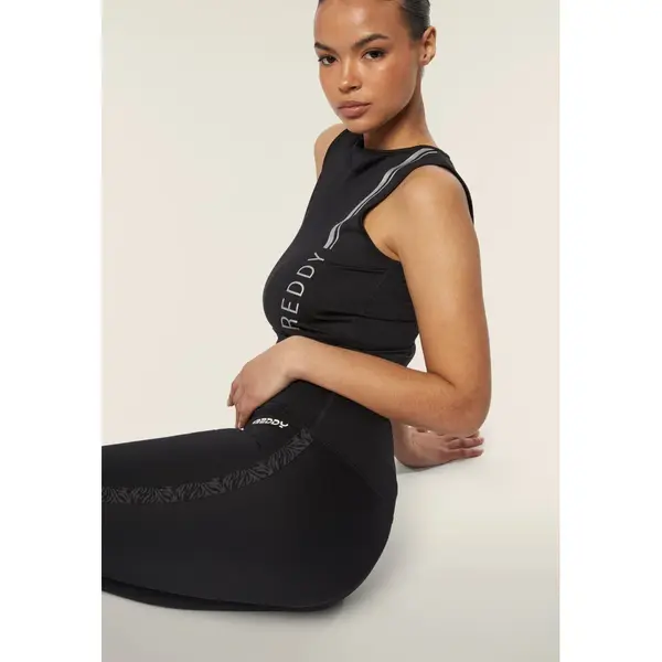 Freddy Ankle-length high waist jersey leggings with lateral bands, Μέγεθος: L, 4 image