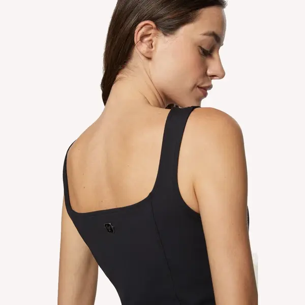 Freddy Square-neck bodysuit in patented breathable fabric, Μέγεθος: XS, 2 image