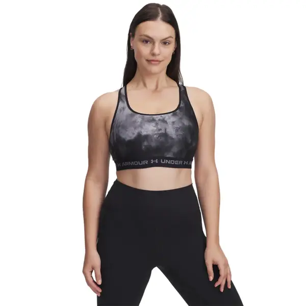 Under Armour Ua Crossback Mid Print Γυναικείο Μπουστάκι, Μέγεθος: S