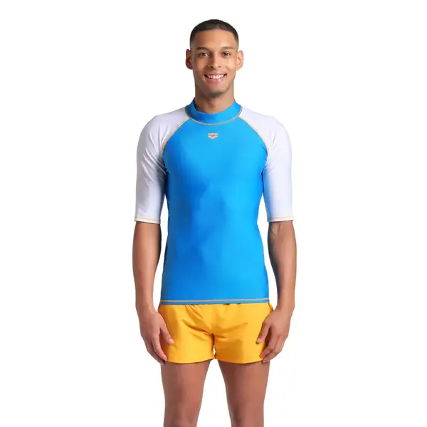 Arena M Arena Rash Vest S/S Graphic Ανδρικό Μαγιό, Μέγεθος: S