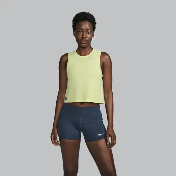 Saucony Stopwatch Crop Tank Γυναικείο Αμάνικο, Μέγεθος: XS