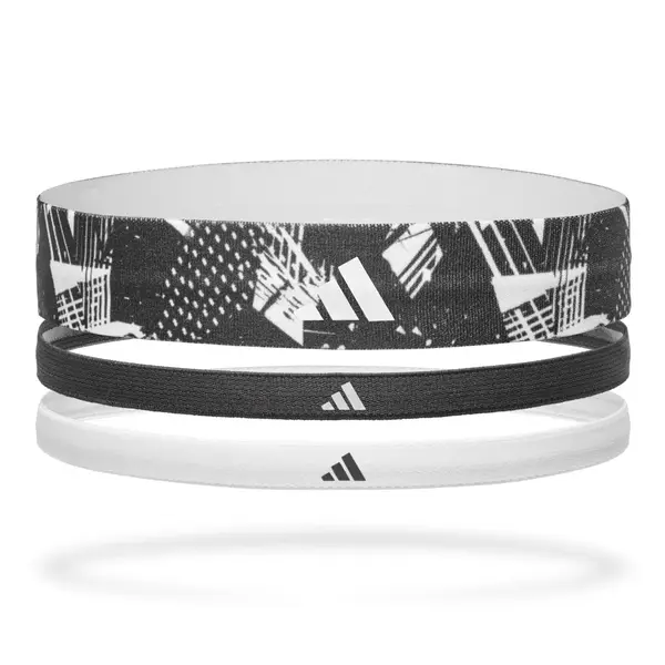 Adidas Hairbands Graphic Black White, Μέγεθος: 1