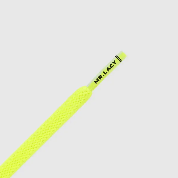 Mr Lacy Flexies 110cm Neon Lime Yellow Unisex Κορδόνι, Μέγεθος: 1