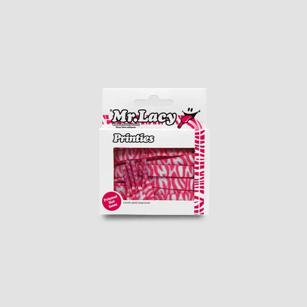 Mr Lacy Printies Zebra 130cm Hpinkwht Unisex Κορδόνι, Μέγεθος: 1, 2 image
