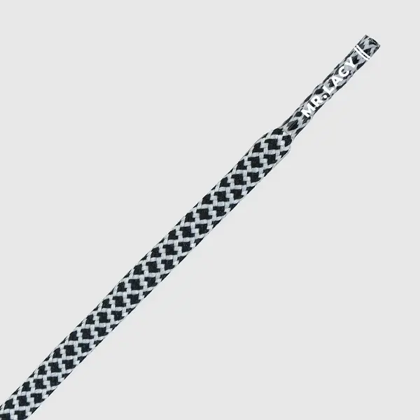 Mr Lacy Ropies 130cm Black White Unisex Κορδόνι, Μέγεθος: 1