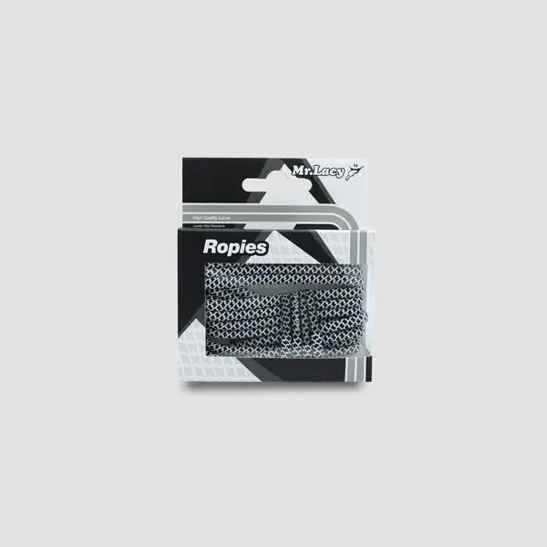 Mr Lacy Ropies 130cm Black White Unisex Κορδόνι, Μέγεθος: 1, 2 image