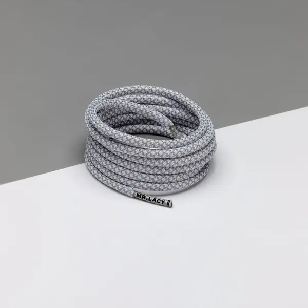 Mr Lacy Ropies 130cm White Grey Unisex Κορδόνι, Μέγεθος: 1, 4 image