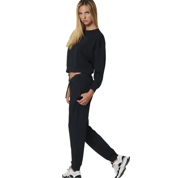 Body Action W Modal Crop Sweatshirt Γυναικείο Μακρυμάνικο, Μέγεθος: XS, 3 image
