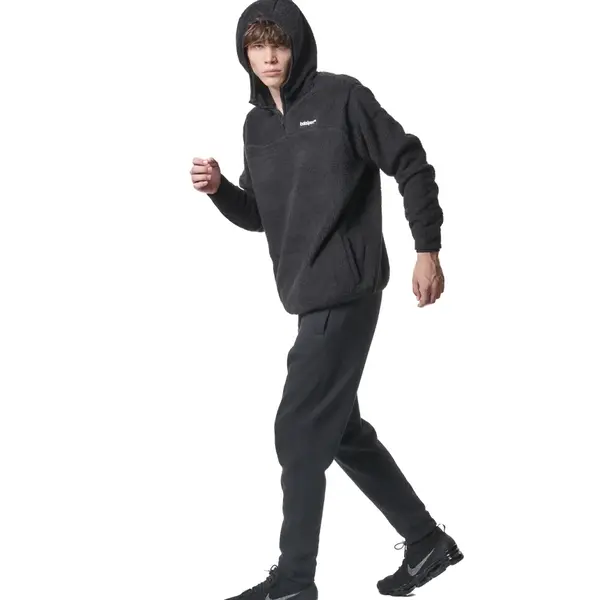 Body Action M Half-Zip Sherpa-Fleece Hood Men's Hoodie, Size: L, 3 image