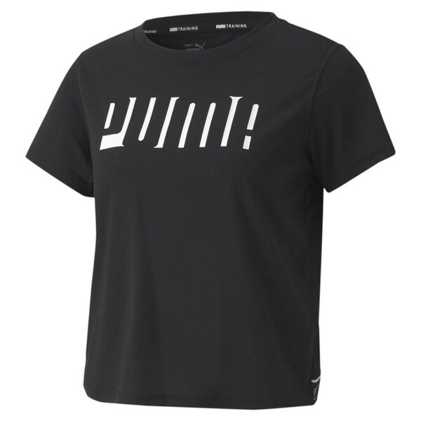 Puma Train Logo Tape Ss Tee Women's T-Shirt, Size: M