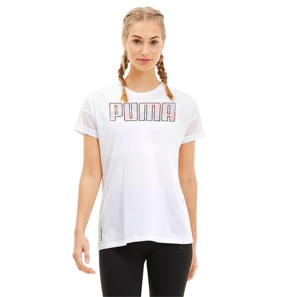 Puma Feel It Mesh Logo Tee Women's T-Shirt, Size: XS