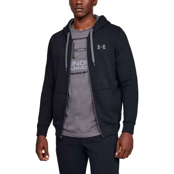 Under Armour Rival Fitted Full Zip Ανδρική Μακρυμάνικη Μπλούζα, Μέγεθος: S
