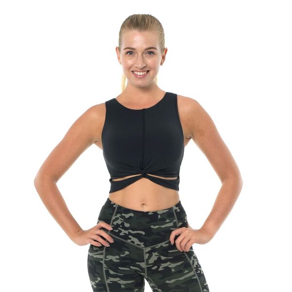 Beachbody Twist Crop Women's Top Sports Bra, Size: M