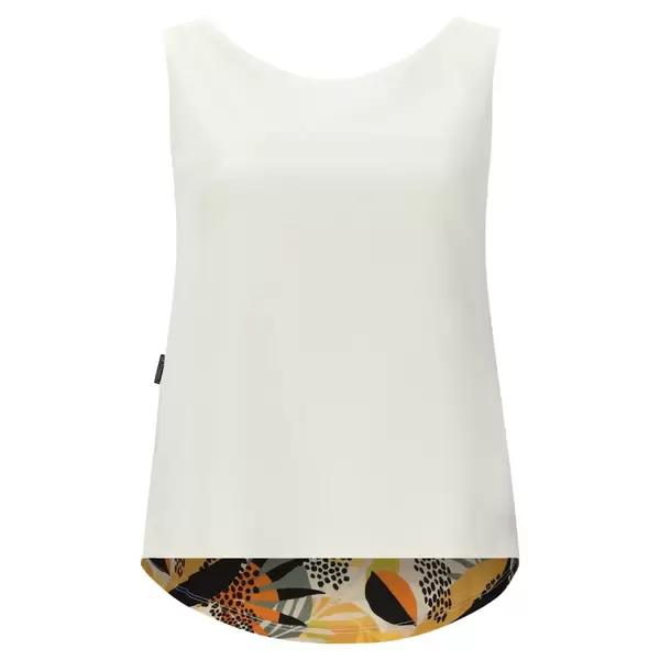 Freddy Tank top in two fabrics with printed back, Size: M