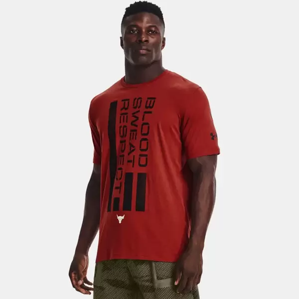Under Armour Ua Project Rock Bsr Flag Ss Men's T-Shirt, Size: XL