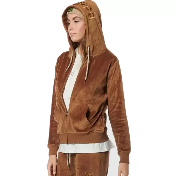 Body Action W Velour Hoodie Jacket Γυναικεία Ζακέτα, Μέγεθος: S