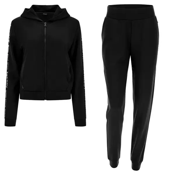 Freddy Γυναικείο Σετ in bonded fleece with shiny silver prints, Μέγεθος: M