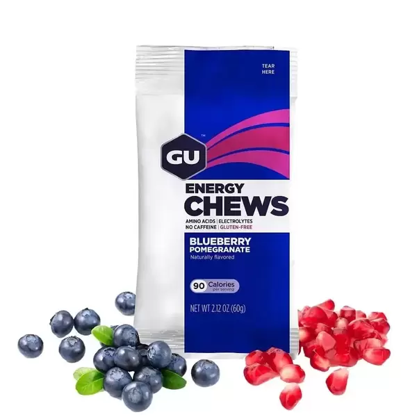 GU Energy Chews Blueberry 60g, Μέγεθος: 1