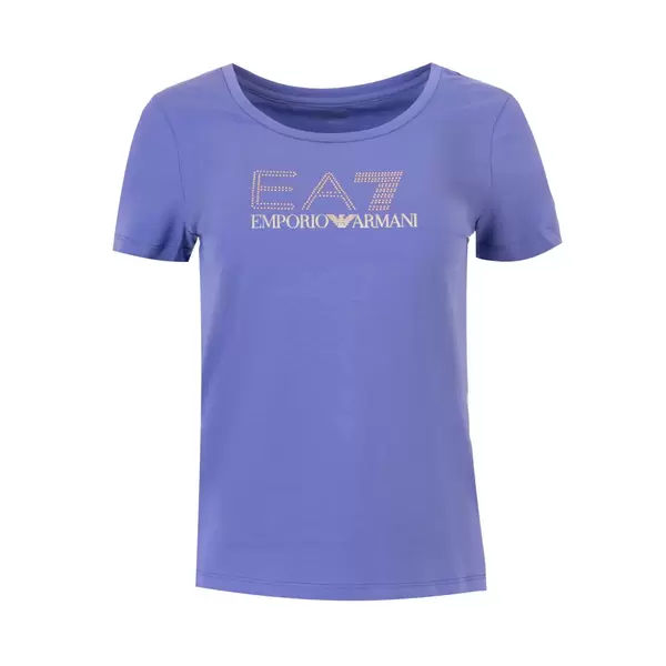 EA7 Emporio Armani Train Logo Series Studs Co Γυναικείο Κοντομάνικο, Μέγεθος: L