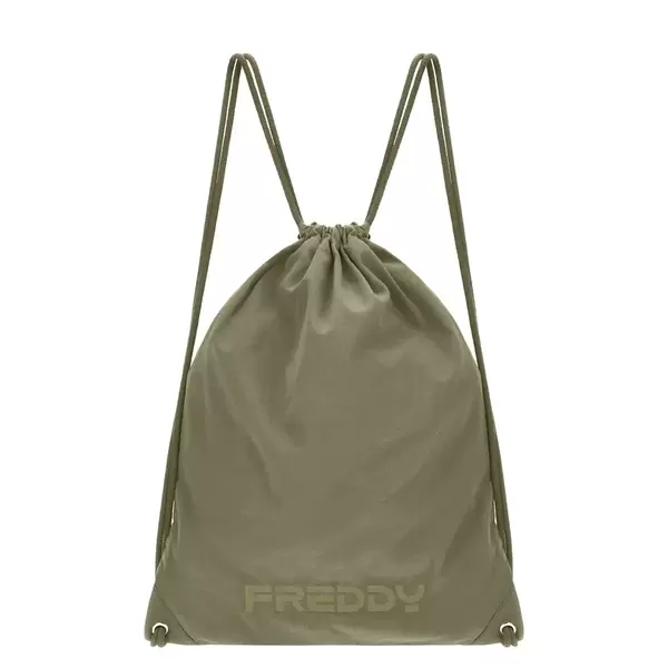 Freddy Garment-dyed poplin backpack with an embroidered logo, Μέγεθος: 1
