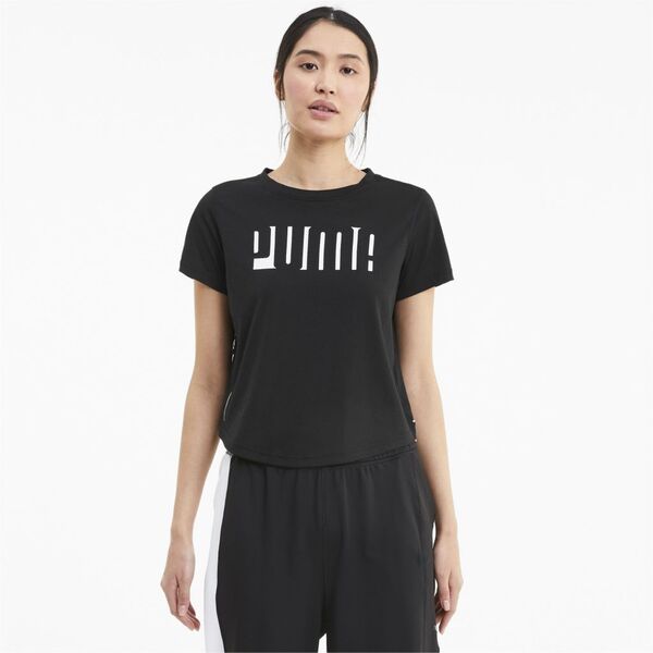 Puma Train Logo Tape Ss Tee Women's T-Shirt, Size: M, 3 image